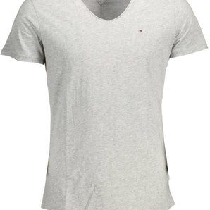 Tommy Hilfiger Gray Polyester Men T-Shirt