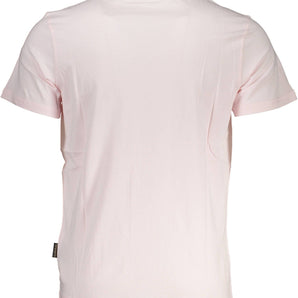 Napapijri Pink Cotton Men T-Shirt