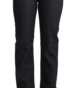 Exte Chic Denim Recto De Cintura Baja Azul Oscuro