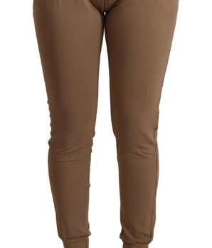 Scervino Street Chic pantalones cónicos de cintura media en marrón