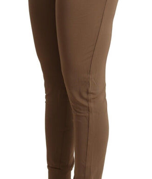 Scervino Street Chic pantalones cónicos de cintura media en marrón