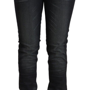 Acht Sleek Black Washed Slim Fit Jeans