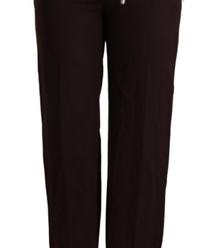 Patrizia Pepe Elegante Pantalón Formal Recto De Talle Alto