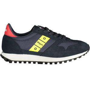 Blauer Sleek Blue Sports Sneakers with Contrasting Accents