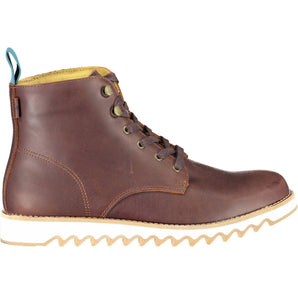 Levi's Elevated Brown Ankle Lace-Up Boots with Contrasting Sole