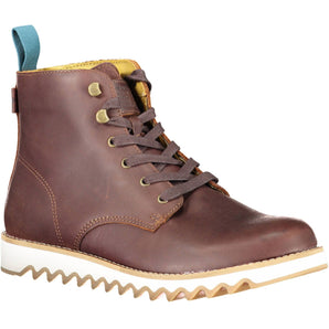 Levi's Elevated Brown Ankle Lace-Up Boots with Contrasting Sole