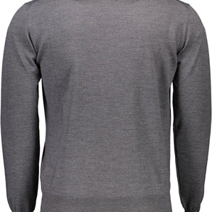 Harmont & Blaine Gray Wool Men Sweater