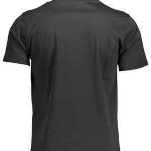 North Sails Black Cotton Men T-Shirt