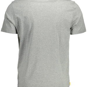 Timberland Gray Cotton Men T-Shirt