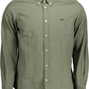 Harmont & Blaine Green Cotton Men Shirt