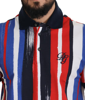 Dolce & Gabbana Multicolor Cotton Polo Top T-shirt