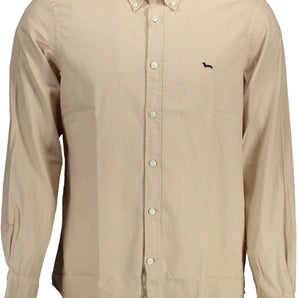 Harmont & Blaine Beige Cotton Men Shirt