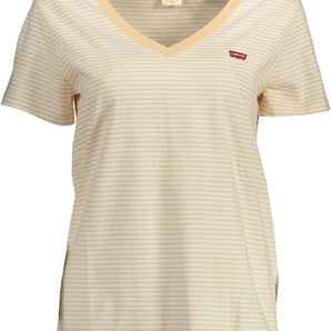 Levi's Chic Beige Organic Cotton V-Neck Tee