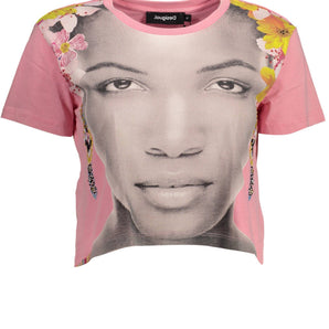 Desigual Pink Cotton Women Top