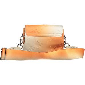 Bolso de mano Desigual Chic naranja con detalle en contraste