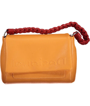 Desigual Chic Orange Shoulder Bag with Contrasting Details