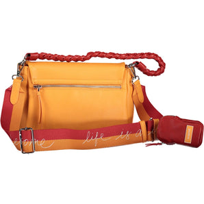 Bolso bandolera Desigual Chic naranja con detalles en contraste