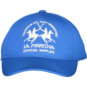 La Martina Elegant Embroidered Cotton Visor Cap