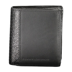 Tommy Hilfiger Black Leather Men Wallet