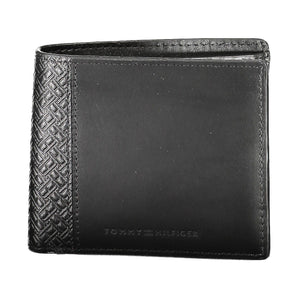 Tommy Hilfiger Black Leather Men Wallet