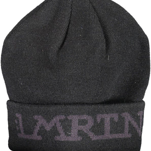 La Martina Sleek Embroidered Cap in Timeless Black