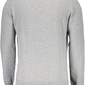 Harmont & Blaine Gray Wool Men Sweater