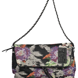 Bolso Desigual Chic de algodón negro con detalles en contraste