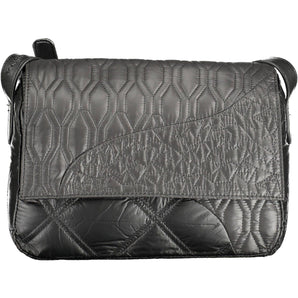 Desigual Chic bolso de hombro negro con detalle en contraste