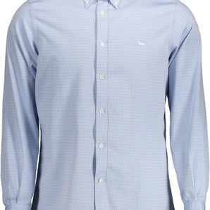 Harmont & Blaine Light Blue Cotton Regular Fit Shirt