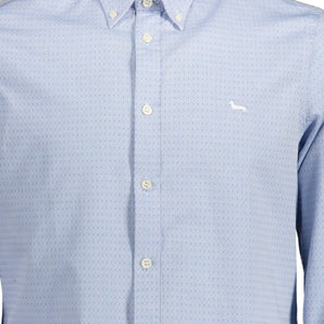 Harmont & Blaine Light Blue Cotton Regular Fit Shirt