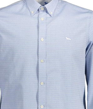 Camisa de corte estándar de algodón azul claro de Harmont &amp; Blaine