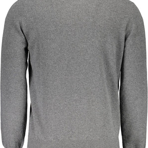 Harmont & Blaine Gray Wool Men Sweater