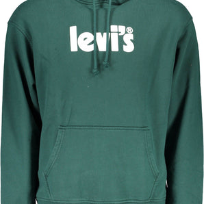 Levi's Chic Green Hooded Cotton Sweatshirt