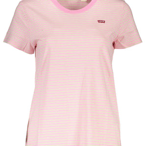 Levi's Pink Cotton Women T-Shirt