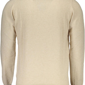 North Sails Beige Wool Men Sweater