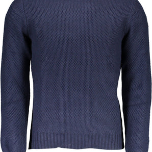 North Sails Blue Cotton Men Sweater