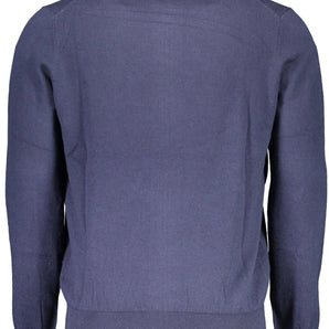 North Sails Blue Cotton Men Sweater