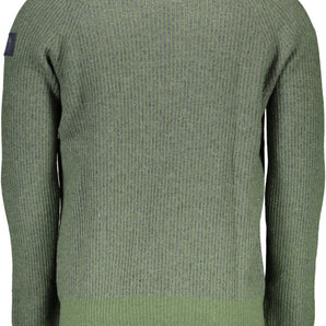 North Sails Green Wool Men Sweater