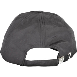 North Sails Sleek Black Visor Cap with Logo Detail