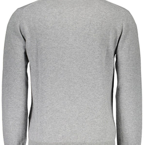 Harmont & Blaine Gray Wool Men Sweater