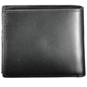 Tommy Hilfiger Black Leather Men Wallet