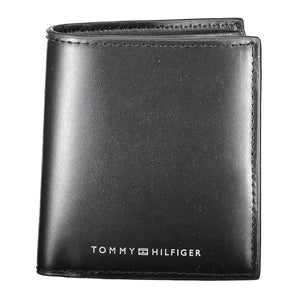 Tommy Hilfiger Black Leather Men Wallet