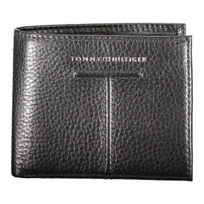 Tommy Hilfiger Black Leather Men Wallet