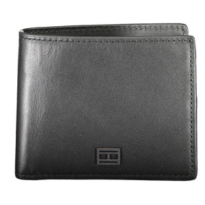 Tommy Hilfiger Black Leather Men Wallet