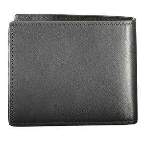 Tommy Hilfiger Black Leather Men Wallet