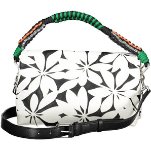 Bolso de hombro Desigual Chic blanco con detalle en contraste