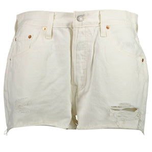 Levi's Chic White Denim Shorts with Classic Appeal