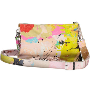 Bolso Desigual Chic de algodón blanco con detalles en contraste