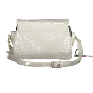 Bolso de hombro ajustable iridiscente Desigual en blanco