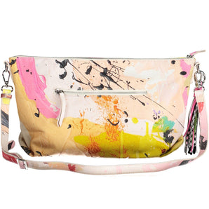 Bolso de hombro Desigual Chic blanco con detalle en contraste